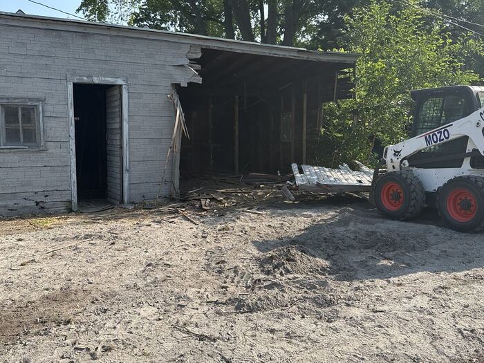 Site prep and grading before the pour